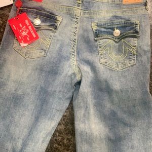 Boys True Religion jean shorts